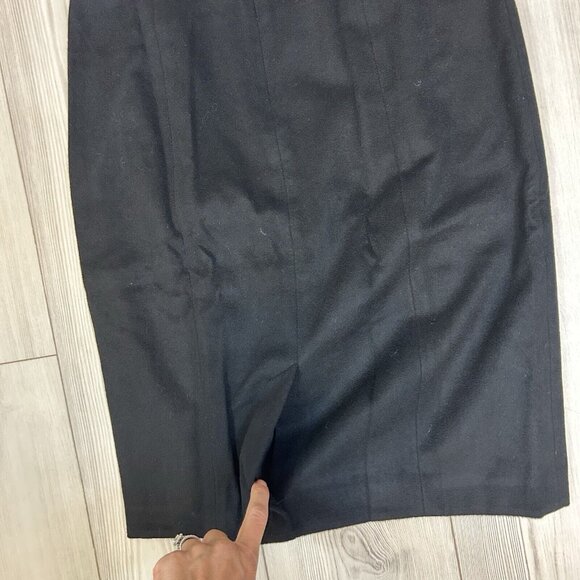 NWT Talbots 4P 4 Petite Black Wool Pencil Skirt Lined - Picture 10 of 11